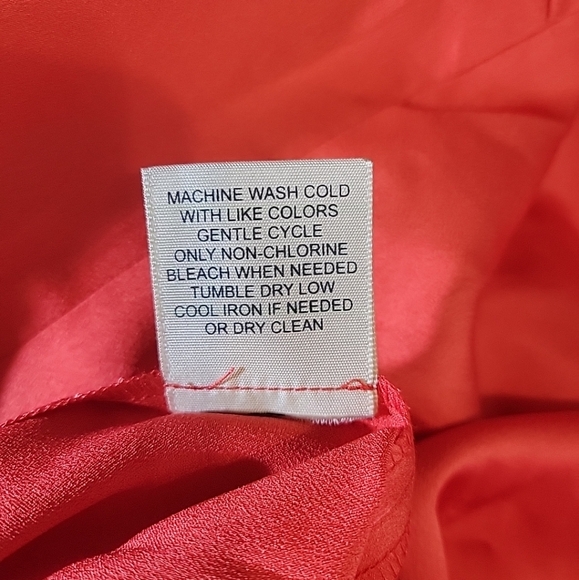 Philosophy Republic Clothing Red Sheath Dress with 3/4 Bell Sleeves Size L - Picture 6 of 9